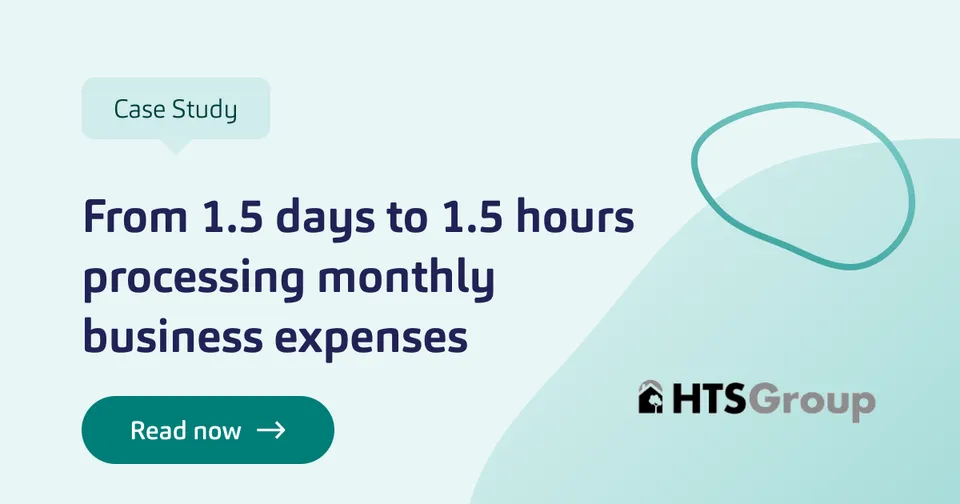 HTS Group case study: monthly expense processing cut from 1.5 days to 1.5 hours