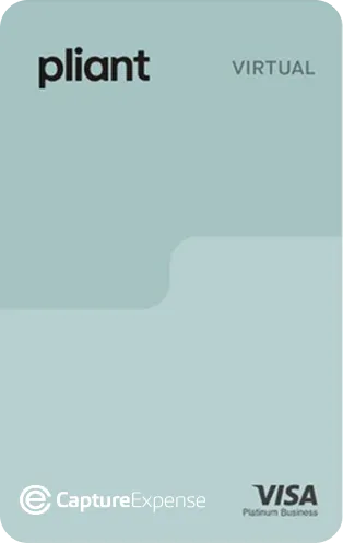 A virtual Capture Expense Visa card issued through Pliant