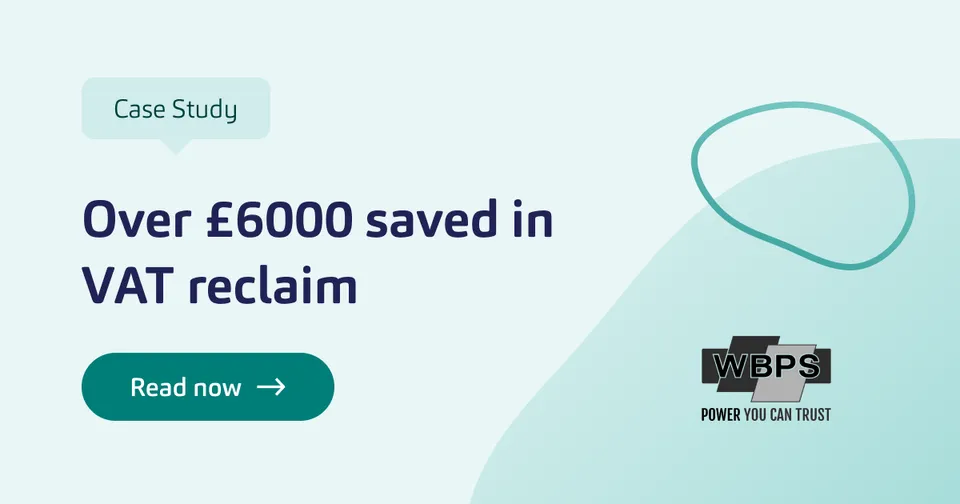 WBPS case study: over £6,000 saved in VAT reclaim