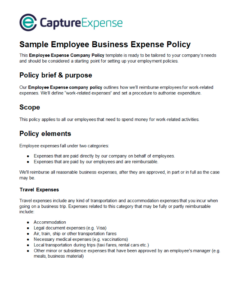 expense policy template