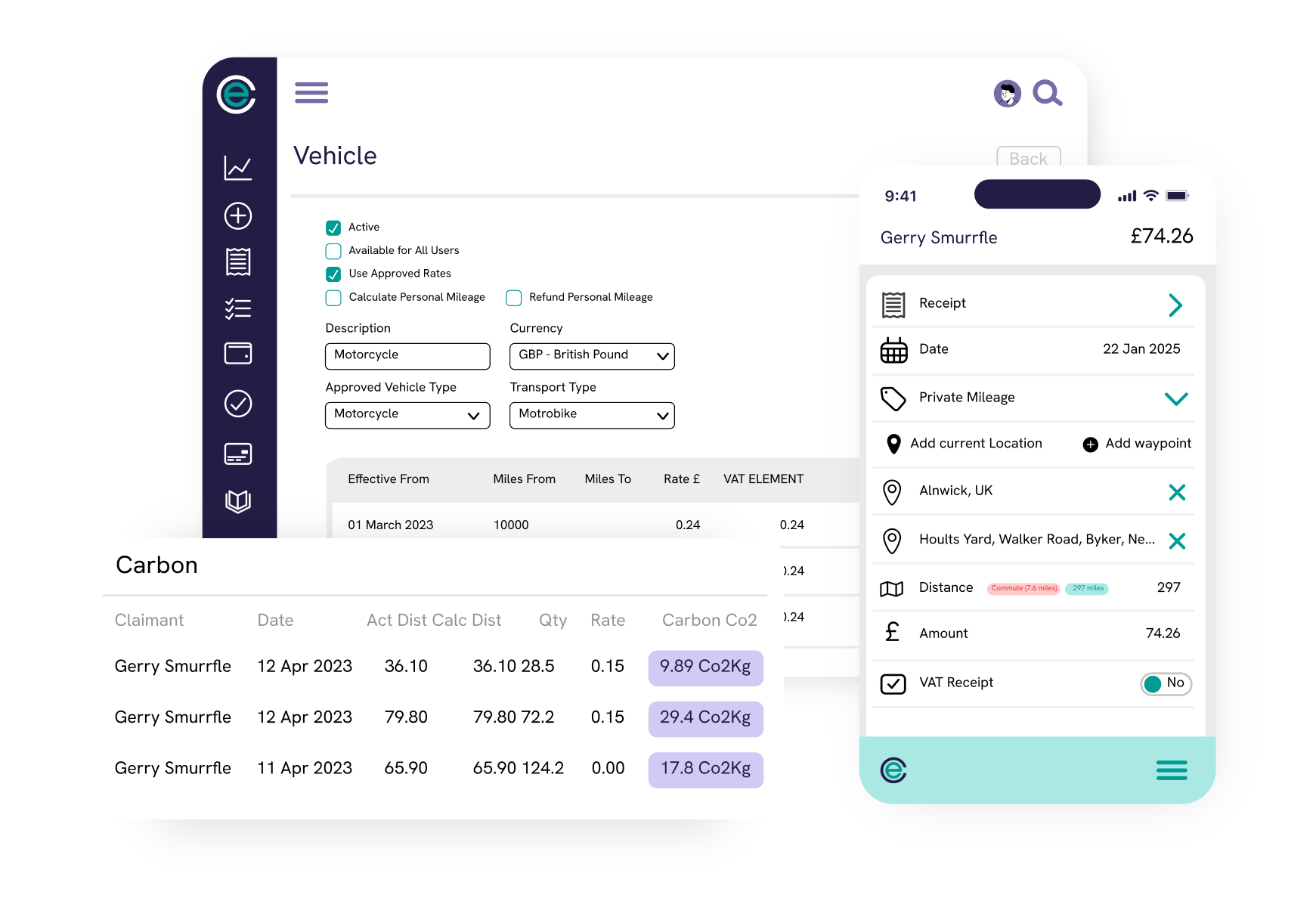 carbon reporting, carbon tracking